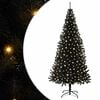 vidaXL &Aacute;rbol de Navidad con 300 LED con soporte Negro 180 cm PVC