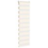 vidaXL Estor cebra beige m&aacute;rmol tejido ancho 45,9 cm poli&eacute;ster