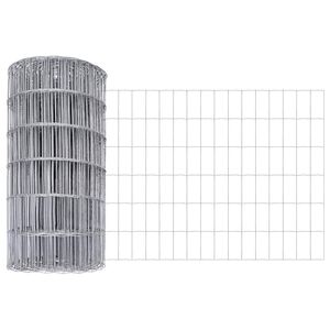 vidaXL Cerca Euro Plateado 0.6 x 10 m