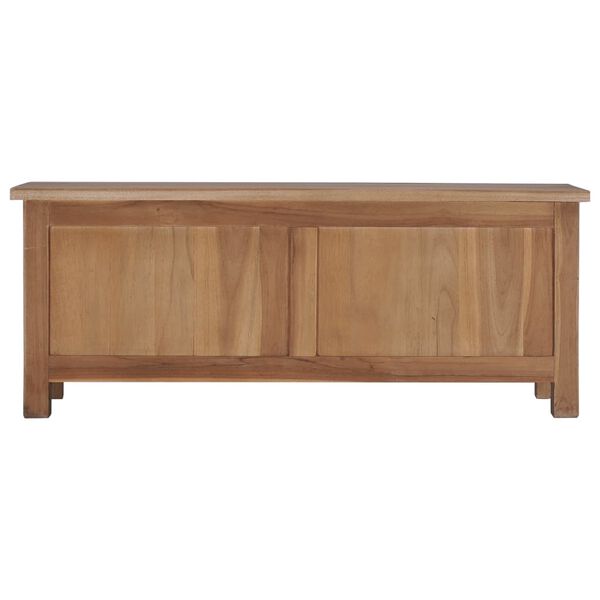 vidaXL Mueble para TV de madera maciza de teca 90x30x35 cm