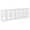 vidaXL Cesta de gaviones con cubierta hierro galvanizado 650x100x200cm