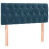 vidaXL Cama box spring con colch&oacute;n terciopelo azul oscuro 120x200 cm