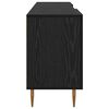 vidaXL Gabinete de TV Roble negro 150 x 30 x 50 cm