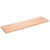 vidaXL Estante pared madera roble tratada marr&oacute;n claro 180x50x(2-4) cm