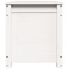 vidaXL Caja de almacenaje madera maciza de pino blanco 80x40x45,5 cm