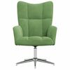 vidaXL Sill&oacute;n de relax de terciopelo verde claro