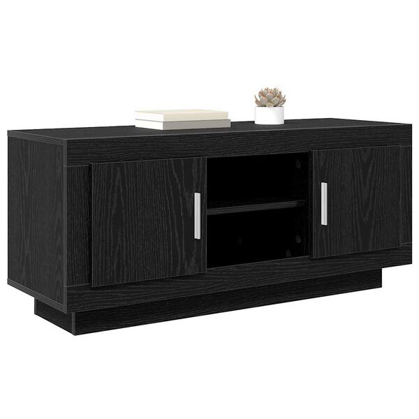 vidaXL Gabinete de TV Roble Negro 102 x 35 x 45 cm