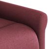 vidaXL Sill&oacute;n reclinable de tela rojo tinto