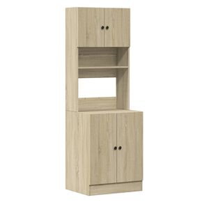 vidaXL Mueble de cocina madera de ingenier&iacute;a roble Sonoma 60x50x180 cm