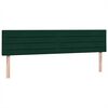 vidaXL Cama box spring con colchones terciopelo verde oscuro 180x220cm