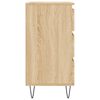 vidaXL Aparador de madera contrachapada roble Sonoma 60x35x70 cm