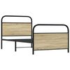 vidaXL Estructura de cama sin colch&oacute;n 100x190 cm madera roble Sonoma