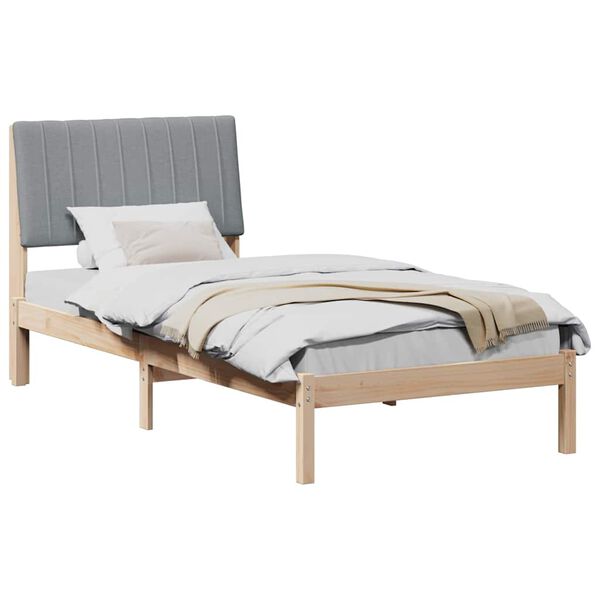 vidaXL Estructura de cama Marr&oacute;n 90 x 200 cm Madera de pino macizo
