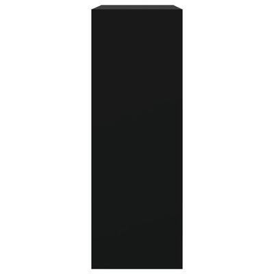 vidaXL Zapatero de madera de ingeniería negro 80x34x96,5 cm