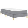 vidaXL Cama tipo Box Spring con colch&oacute;n Gris Claro 90 x 190 cm tela