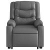 vidaXL Sill&oacute;n reclinable de masaje de pie cuero artificial gris
