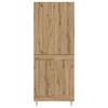 vidaXL Alacena Roble artesanal 69,5 x 34 x 180 cm Madera contrachapada