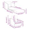 vidaXL Sof&aacute; cama 60cm Crema tela