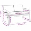vidaXL Banco de jardín con cojín Marrón Madera maciza de Acacia