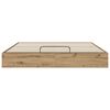 vidaXL Estructura de Cama Ottoman Roble Artesanal 203 x 160 x 25 cm