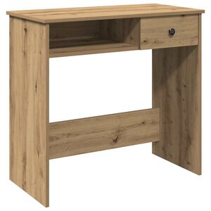 vidaXL Escritorio de madera de ingenier&iacute;a roble artesano 80x40x75 cm