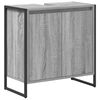 vidaXL Juego de muebles de ba&ntilde;o Gris Sonoma Madera de ingenier&iacute;a