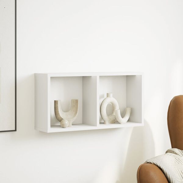 vidaXL Armario de pared madera de ingenier&iacute;a blanco 60x16x30 cm