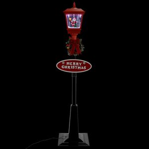 vidaXL Farola de Navidad con Pap&aacute; Noel y LED 180 cm