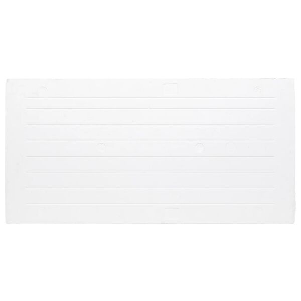 vidaXL Paneles de pared 3D 10 unidades EPS rojo y blanco 100x50 cm