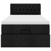 vidaXL Estructura cama otomana colch&oacute;n tela negra 90x190 cm