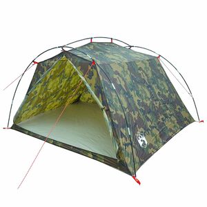 vidaXL Tienda de campa&ntilde;a tipo t&uacute;nel 4 persona Camuflaje