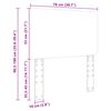 vidaXL Cabecero Roble Marr&oacute;n 75 cm Madera contrachapada
