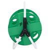 vidaXL Carrete de rollo para manguera de pie acero verde 45 m 1/2"