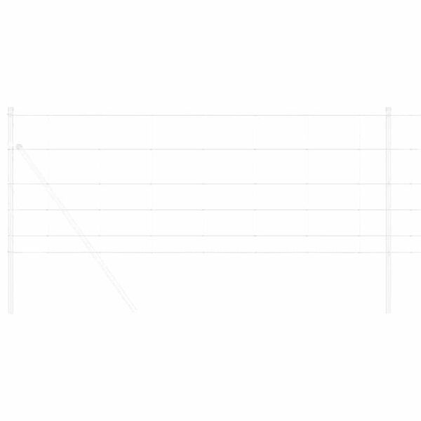 vidaXL Valla de campo Plateado 25 x 0,8 m Acero galvanizado