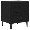 vidaXL Mueble cama Roble Negro 40 x 35 x 47,5 cm Madera de ingenier&iacute;a