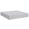 vidaXL Estante flotante pared 2 uds MDF gris hormig&oacute;n 23x23,5x3,8 cm