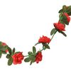vidaXL Guirnaldas de flores 6 uds rojo 240 cm