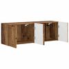 vidaXL Mueble de TV Montado en la Pared 2 pcs Madera envejecida