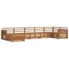vidaXL Conjunto de sof&aacute;s de exterior 7 uds. Natural