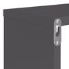 vidaXL Estantes cubo de pared 2 uds contrachapado gris 80x15x26,5 cm