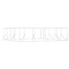 vidaXL Perrera de exterior acero galvanizado plateado 8x8x2 m