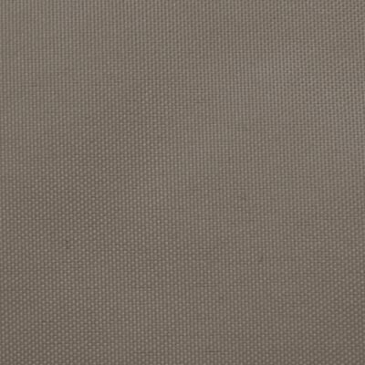 vidaXL Toldo de vela rectangular tela Oxford gris taupe 5x8 m