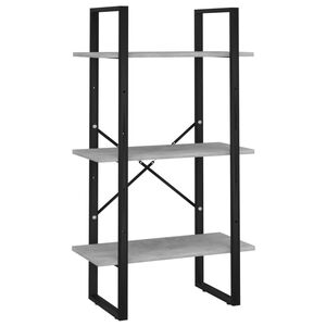 vidaXL Estante de almacenaje contrachapada gris hormig&oacute;n 60x30x105 cm