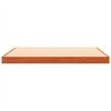 vidaXL Cama sin colch&oacute;n madera maciza de pino marr&oacute;n cera 140x190 cm