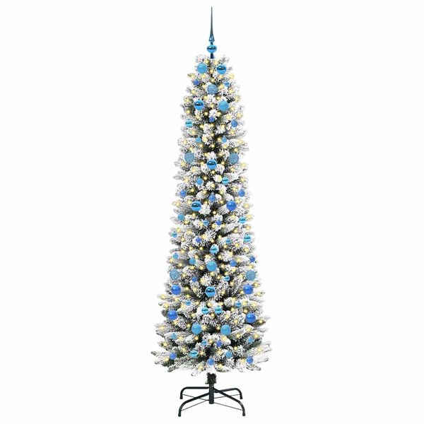 vidaXL &Aacute;rbol de Navidad artificial 210 cm PVC, Metal y Pl&aacute;stico