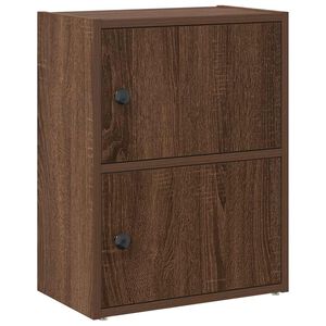 vidaXL Estanter&iacute;a de madera de ingenier&iacute;a marr&oacute;n roble 40x24x52 cm