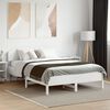 vidaXL Estructura de cama sin colch&oacute;n madera maciza blanca 120x190 cm