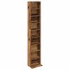 vidaXL Cabinet para CDs Madera envejecida 33 x 23,5 x 175 cm