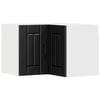 vidaXL Armario Esquinero de Pared LUCCA Negro 57 x 57 x 40 cm