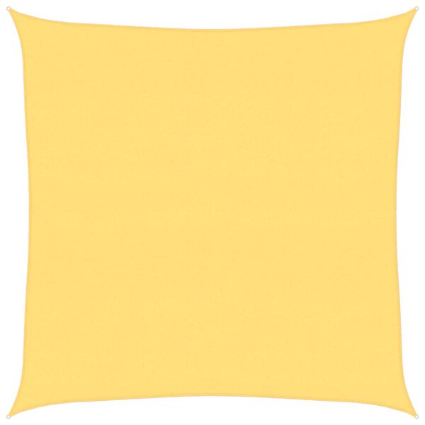 vidaXL Toldo de vela beige HDPE 160 g/m&sup2; 6x6 m